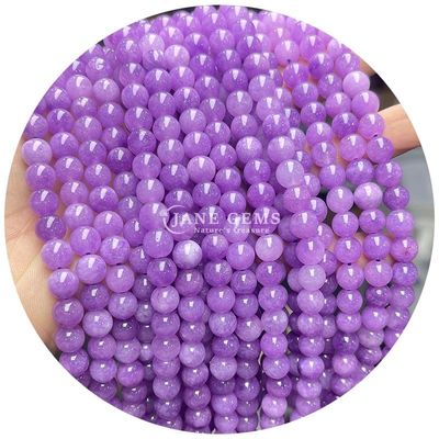 En gros Perles ronds de pierre naturelle Perles rondes de pierre précieuse accessoires 8 mm Aquamarin Perles lâches pour les bijoux de bricolage