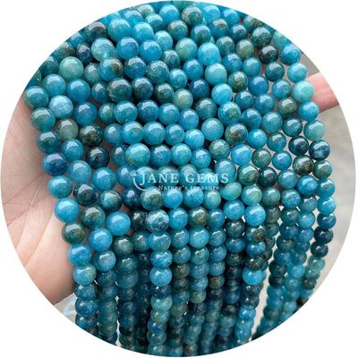 En gros Perles ronds de pierre naturelle Perles rondes de pierre précieuse accessoires 8 mm Aquamarin Perles lâches pour les bijoux de bricolage