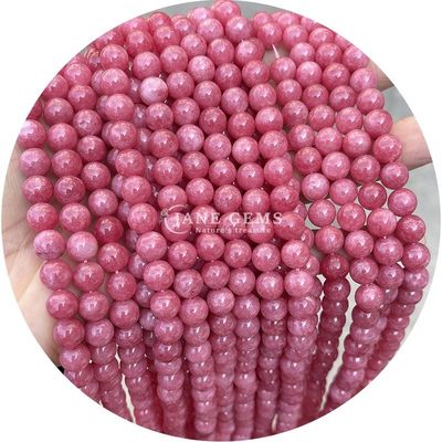 En gros Perles ronds de pierre naturelle Perles rondes de pierre précieuse accessoires 8 mm Aquamarin Perles lâches pour les bijoux de bricolage