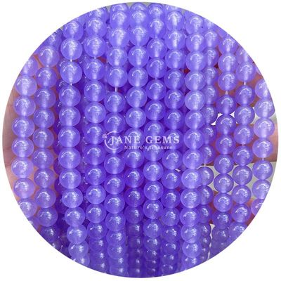 En gros Perles ronds de pierre naturelle Perles rondes de pierre précieuse accessoires 8 mm Aquamarin Perles lâches pour les bijoux de bricolage