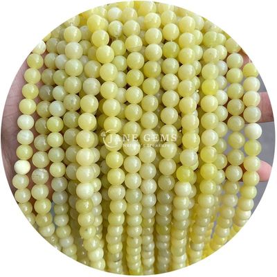 En gros Perles ronds de pierre naturelle Perles rondes de pierre précieuse accessoires 8 mm Aquamarin Perles lâches pour les bijoux de bricolage