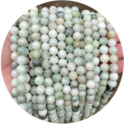 En gros Perles ronds de pierre naturelle Perles rondes de pierre précieuse accessoires 8 mm Aquamarin Perles lâches pour les bijoux de bricolage