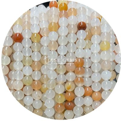 Gros de pierre précieuse de cristal naturel perles rondes perles rondes accessoires de perles lâches perles de pierre espaceur pour bijoux