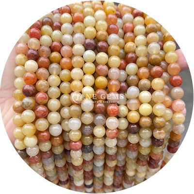 Gros de pierre précieuse de cristal naturel perles rondes perles rondes accessoires de perles lâches perles de pierre espaceur pour bijoux