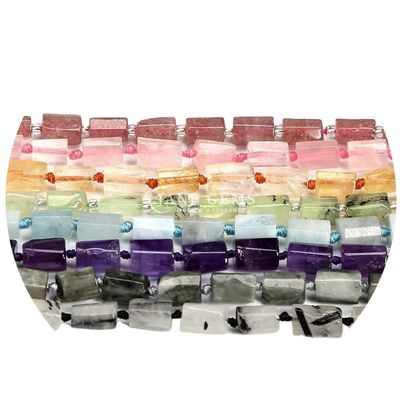 Vente en gros de perles en forme de cylindre en pierre précieuse de cristal naturel Agate Cylindre en perles en vrac Accessoires pour la fabrication de bijoux bricolage