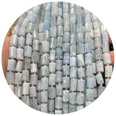 Vente en gros de perles en forme de cylindre en pierre précieuse de cristal naturel Agate Cylindre en perles en vrac Accessoires pour la fabrication de bijoux bricolage