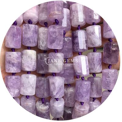 Vente en gros de perles en forme de cylindre en pierre précieuse de cristal naturel Agate Cylindre en perles en vrac Accessoires pour la fabrication de bijoux bricolage