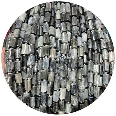 Vente en gros de perles en forme de cylindre en pierre précieuse de cristal naturel Agate Cylindre en perles en vrac Accessoires pour la fabrication de bijoux bricolage