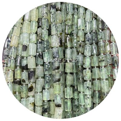 Vente en gros de perles en forme de cylindre en pierre précieuse de cristal naturel Agate Cylindre en perles en vrac Accessoires pour la fabrication de bijoux bricolage