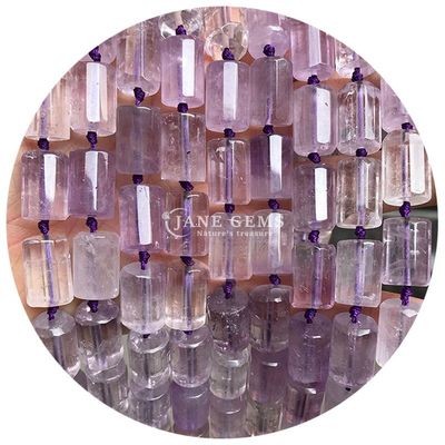 Vente en gros de perles en forme de cylindre en pierre précieuse de cristal naturel Agate Cylindre en perles en vrac Accessoires pour la fabrication de bijoux bricolage