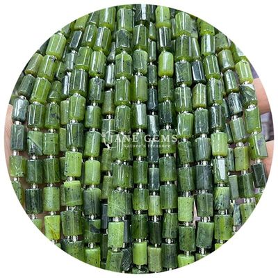 Vente en gros de perles en forme de cylindre en pierre précieuse de cristal naturel Agate Cylindre en perles en vrac Accessoires pour la fabrication de bijoux bricolage