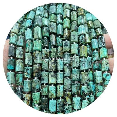 Vente en gros de perles en forme de cylindre en pierre précieuse de cristal naturel Agate Cylindre en perles en vrac Accessoires pour la fabrication de bijoux bricolage