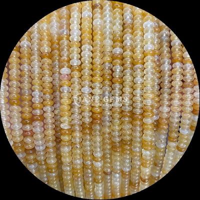 Roche cristalline Rondelle Abacus Forme HeShi Perle Divers types de pierre Franges de perles lâches pour la fabrication de bijoux
