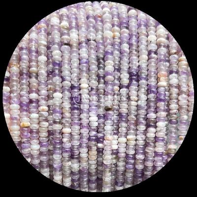 Roche cristalline Rondelle Abacus Forme HeShi Perle Divers types de pierre Franges de perles lâches pour la fabrication de bijoux