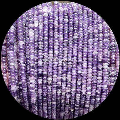 Roche cristalline Rondelle Abacus Forme HeShi Perle Divers types de pierre Franges de perles lâches pour la fabrication de bijoux