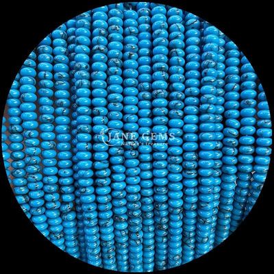 Pierre naturelle de cristal en pierre précieuse Rondelle en forme d'abacus Amazonite œil de tigre Franges de perles lâches pour bracelets de yoga