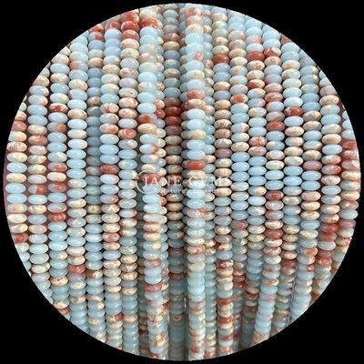 Différentes pierres précieuses de type Rondelle Abacus Forme Sodalite Vert Aventurine Franges de perles lâches pour la conception de bijoux