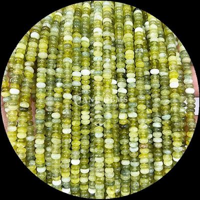 Perles de pierres précieuses Taille personnalisée Rondelle Abacus Forme pierre précieuse Agate fou Aquamarin Franges de perles lâches pour la fabrication de bijoux
