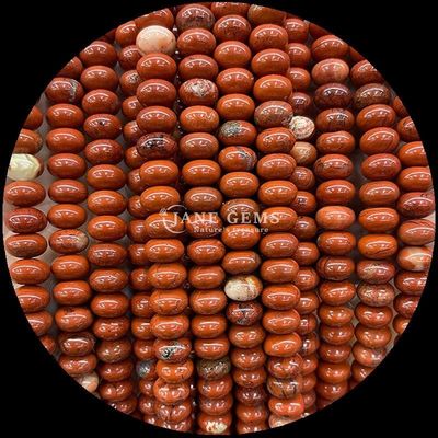 Perles de pierres précieuses Taille personnalisée Rondelle Abacus Forme pierre précieuse Opalite Silk doré Perles lâches Filament pour la fabrication de bijoux