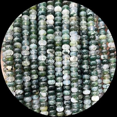 Perles de pierres précieuses Taille personnalisée Rondelle Abacus Forme pierre précieuse Opalite Silk doré Perles lâches Filament pour la fabrication de bijoux