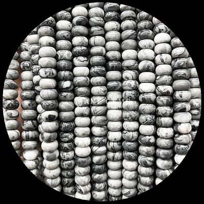 Taille personnalisée Gems Bead Rondelle Abacus Shape Gemstone Carnélien Quartz clair Franges de perles lâches pour la fabrication de bijoux