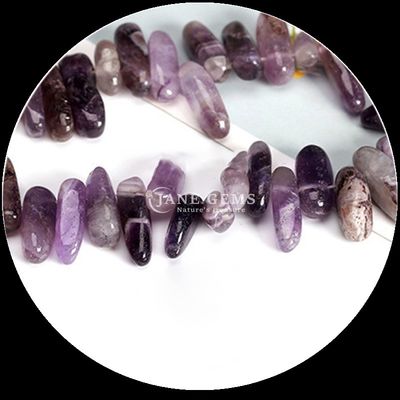 Pierre précieuse de cristal naturel Dent irrégulière en forme de perles polies en morceaux de gravier Franges de perles en vrac pour la fabrication de bijoux