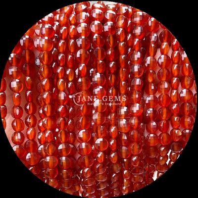 Perles à facettes de forme plate Cristal pierre précieuse ronde de forme lâche fils de perles pour la fabrication de bijoux bricolage