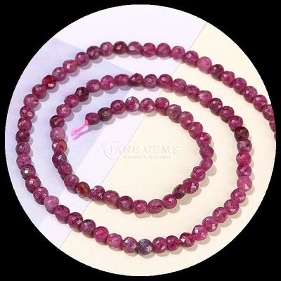 Perles à facettes de forme plate Cristal pierre précieuse de forme ronde Tourmaline Peridot Franges de perles lâches pour la fabrication de bijoux bricolage