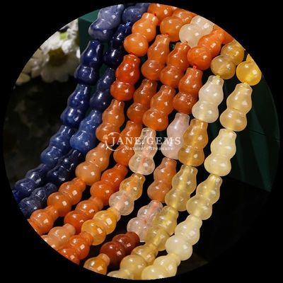 Perles en forme de citrouille Vase de pierre précieuse en forme de cristal Franges en forme de perle en vrac pour la fabrication de bijoux bricolage