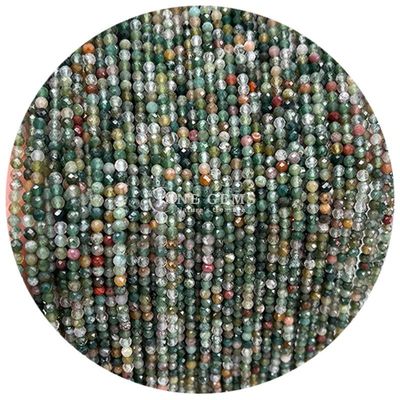 Perles de pierres précieuses cristallines naturelles en forme ronde à facettes petites et lâches