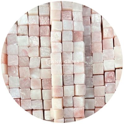 Vente en gros de pierres précieuses en cristal naturel en forme carrée Perles cube Perles de pierre en vrac accessoires Perles cube espaceurs pour bijoux