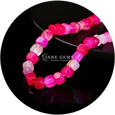 Vente en gros de pierres précieuses en cristal naturel Carré Agate Perles Cube Loose Perles Turquoise Accessoires Distances pour la fabrication de bijoux