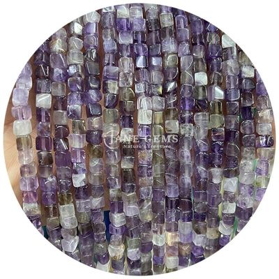 Vente en gros de pierres précieuses en cristal naturel Carré Agate Perles Cube Loose Perles Turquoise Accessoires Distances pour la fabrication de bijoux