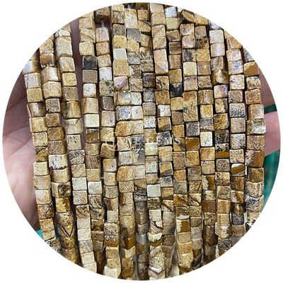 Vente en gros de pierres précieuses en cristal naturel Carré Agate Perles Cube Loose Perles Turquoise Accessoires Distances pour la fabrication de bijoux