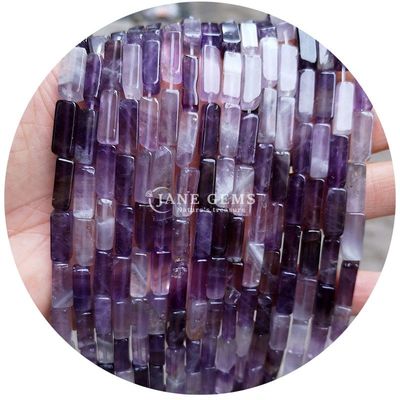 Vente en gros de perles de pierre précieuse en vrac en forme de cube rectangulaire Perles de pierre en vrac en forme de cube