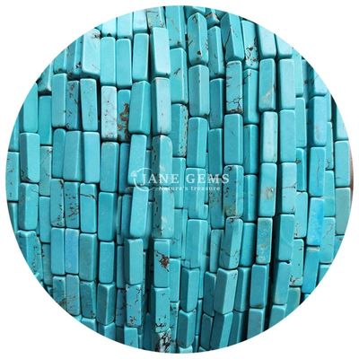 Vente en gros de perles de pierre précieuse en vrac en forme de cube rectangulaire Perles de pierre en vrac en forme de cube