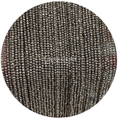 Perles de pierres précieuses cristallines naturelles de forme ronde à faces petites pierre de sable bleue Labradorite Franges de perles en vrac pour bracelets