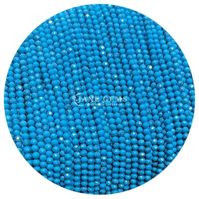 Perles de pierres précieuses cristallines naturelles en forme ronde à facettes petites Dalmatien Jaspe Ruby Zoisite Franges de perles lâches pour bracelets