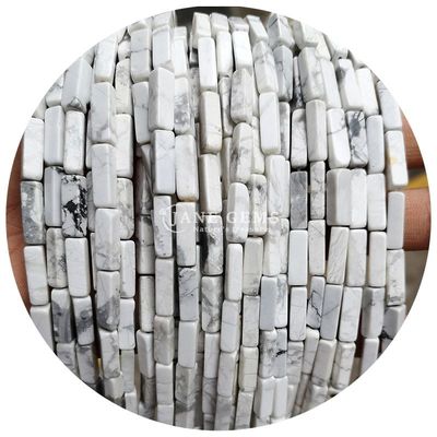 Gros de pierres précieuses de cristal naturel Rectangulaire de perles cuboïdes Perles de pierre en vrac Accessoires de perles de pierre en vrac Distributeurs de perles de cube pour bijoux