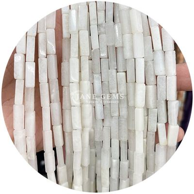 Gros de pierres précieuses de cristal naturel Rectangulaire de perles cuboïdes Perles de pierre en vrac Accessoires de perles de pierre en vrac Distributeurs de perles de cube pour bijoux