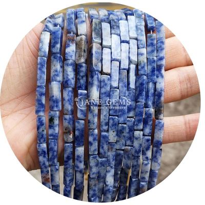 Gros de pierres précieuses de cristal naturel Rectangulaire de perles cuboïdes Perles de pierre en vrac Accessoires de perles de pierre en vrac Distributeurs de perles de cube pour bijoux