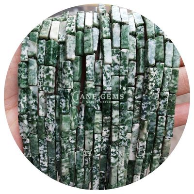 Gros de pierres précieuses de cristal naturel Rectangulaire de perles cuboïdes Perles de pierre en vrac Accessoires de perles de pierre en vrac Distributeurs de perles de cube pour bijoux
