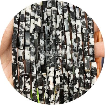 Gros de pierres précieuses de cristal naturel Rectangulaire de perles cuboïdes Perles de pierre en vrac Accessoires de perles de pierre en vrac Distributeurs de perles de cube pour bijoux