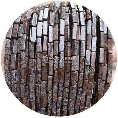 Gros de pierres précieuses de cristal naturel Rectangulaire de perles cuboïdes Perles de pierre en vrac Accessoires de perles de pierre en vrac Distributeurs de perles de cube pour bijoux