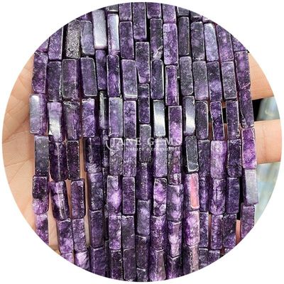 Gros de pierres précieuses de cristal naturel Rectangulaire de perles cuboïdes Perles de pierre en vrac Accessoires de perles de pierre en vrac Distributeurs de perles de cube pour bijoux