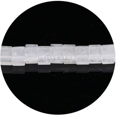 Détail en gros de pierres précieuses de cristal naturel à facettes de perles rectangulaires à perles de pierre en vrac accessoires de perles de pierre à facettes d'espacement pour bijoux