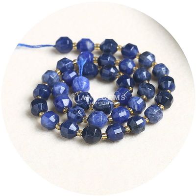 Gros de pierre précieuse en cristal naturel en forme d'olivier Perles à facettes Perles de pierre en vrac accessoires Perles rhombus espaceur