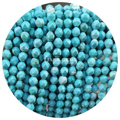 Gros de pierre précieuse de cristal naturel Perles à facettes à facettes Perles de pierre en vrac accessoires Perles de rhombus espaceur pour bijoux