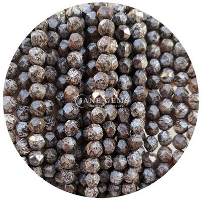 Gros de pierre précieuse de cristal naturel Perles à facettes à facettes Perles de pierre en vrac accessoires Perles de rhombus espaceur pour bijoux