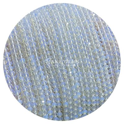 Perles de pierres précieuses cristallines naturelles à faces rondes de petite forme citrine pierre solaire perles lâches pour bracelets